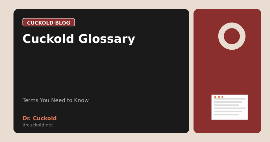 Cuckold Glossary