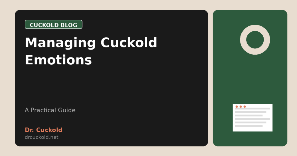 Managing Cuckold Emotions