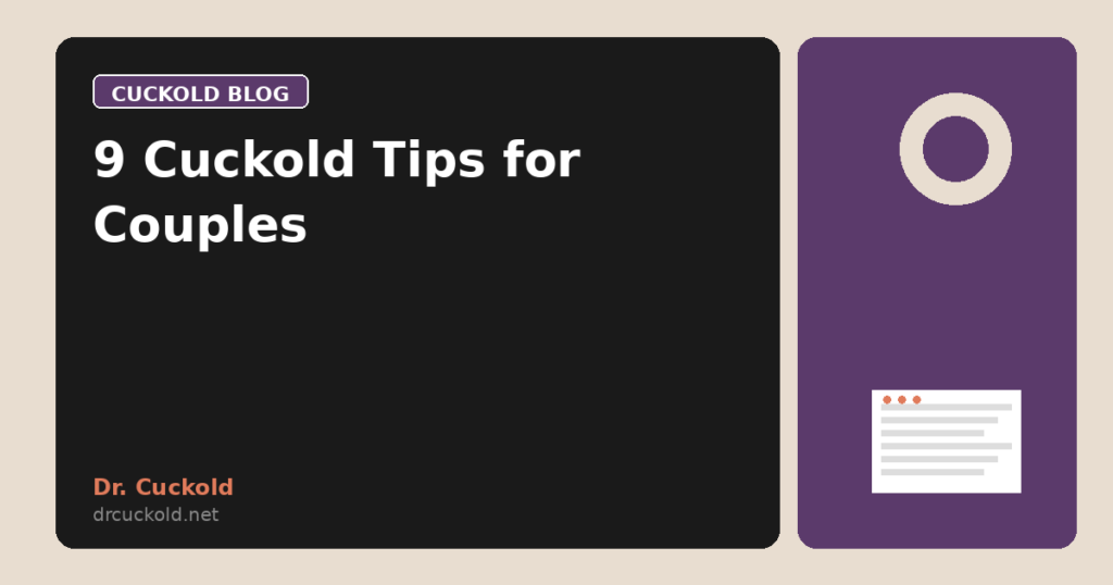 9 Cuckold Tips for Couples